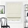 Chicology Cascade Finestra Trattamento Ciechi Poliestere, Del Mar Moon Shell (Blackout), 27 W X 64 H