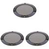Generic 3 set di griglie per altoparlanti RV da 10,2 cm, copertura per subwoofer, colore nero, 10,2 cm