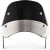 evomosa Parabrezza e deflettori moto Parabrezza universale paravento per moto con faro da 5'' - 7'' (Nero)