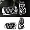 CGEAMDY 2 PCS Pedale Dell'auto, Auto Pastiglia Freno Pedale per Veicoli, Auto Carburante Acceleratore Freno Copripedale Pedali Automatici, Automatico Accessori per Auto Freno Poggiapiedi(Nero)