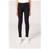 Calzedonia Leggings A Coste Da Bambina Nero