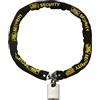 Sterling 156SSP Catena in Oro Lucchetto in Acciaio temprato, Nero, 10mm x 1.5m Gold Sold Secure Chain & Padlock