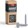 HELPMATE - Chiodi per coperture 2,0 x 16 mm zincati meccanicamente - 1 kg
