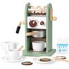 GAGAKU Macchina da caffè in legno con macinino, macchina da caffè in legno, giocattolo per giochi di ruolo con accessori, regali per bambine e ragazzi