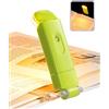 DEWENWILS Luce per Lettura Libri a Letto, Luce da Lettura a LED portatile con clip, 3 Luminosità regolabili, 2 Colori Ambra, Lampada Lettura ricaricabile USB, perfetta per Amanti dei Libri