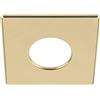 SLV Copertura universale per illuminazione interna, per soggiorno, camera da letto, cucina, corridoio, cameretta dei bambini, per la versione fissa, oro, rettangolare