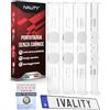 IVALITY® Portatarga senza cornice, supporto invisibile per targa auto, portatarga senza telaio, Per targhe italiane, trasparente