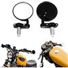 DREAMIZER Specchietto retrovisore manubrio moto nero specchietto retrovisore 3 tondo manubrio per Shadow Valkyrie Magna Rebel GSF1250 GSF600 GSR600