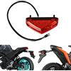 DREAMIZER Fanale posteriore del freno del motociclo, 12V 9 LED omologato E Moto Stop Running Fanale posteriore Fanale posteriore universale per moto ATV Dirt Bike Scooter.