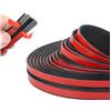 CGEAMDY 2 Pezzi Protezione Bordo in Gomma Protezione Guarnizione, Striscia Di Tenuta in Gomma Guarnizione Porta Auto, Universale Protezione Bordo Auto per Parabrezza Anteriore Posteriore Dell'auto