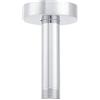 Tomotato G1/2 10 cm Braccio Doccia a Parete in Acciaio Inox Con Flangia, 4 Pollici per Soffione a Pioggia di Ricambio, Montato a Soffitto