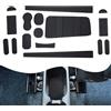 YEE PIN Tappetini in Gomma Compatibili Con Fiat Panda/Cross 2021-2023, Antiscivolo per Console Centrale, Scatola Portaoggetti City Cross Interno [Non per 4 x 4] (Nero)