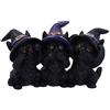 Nemesis Now Three Wise Black Cats See No Hear No Speak No Evil Familiar Figurina 11,5 cm
