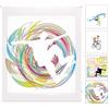Blindecor W-J-06868-Tenda a Pacchetto in Voile translucido Stampa Digitale, 150 x 180 cm