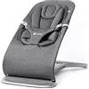 Ergobaby Sdraietta 3-in-1 Evolve, sdraietta ergonomica per neonati dalla nascita fino ai più piccoli, altalena con inserto per neonati (2,5 kg - 13,2 kg), Charcoal Grey
