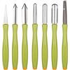 Tescoma 422010 Presto Carving Set di Utensili Decora Verdure, Acciaio Inossidabile, Verde/Arancio