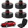 Aigreat Pad Jack per Tesla Model 3/Y/S/X, Tappetino in Gomma per Jack Tesla per Jack da Pavimento, Strumento Adattatore per Jack di Sollevamento, Supporto per Pad per Jack Tesla per