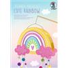 Ursus 18810099F - Set di lanterne Cute Rainbow con accessori e istruzioni per la realizzazione, adatto per sfilate di lanterne e come decorazione