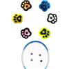 OHYER 6 Pezzi Smorzamento per Racchette da Tennis Ammortizzatori da Tennis Forma Ammortizzatore per Racchetta da Tennis Leggero antivibrazione Artiglio di Gatto per Racchette da Tennis e Badminton