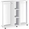 Vicco armadio multifunzione Robbie, Bianco, 130 x 120 cm