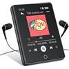 Oilsky Lettore MP3, 64GB Mp3 Lettore Musicale con Bluetooth, 2,8 Schermo Tattile MP3 Digitale con Altoparlante HD Incorporato, Lettori MP3 e MP4 portatili con Radio FM, E-book, Auricolari Inclusi (Nero)