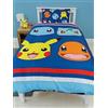 Pokémon Pokemon Biancheria da Letto Pokémon | Copripiumino Singolo Bambino | Federe Seta Per i Bambini, PMBD1240
