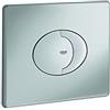 Grohe 38506P00 Skate Air Piastra di Azionamento WC, Doppio Scarico, Installazione Orizzontale, Cromo Satinato