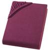 Müskaan mueskaan Jersey Lenzuolo con Angoli, Cotone, Bordeaux/Vino Rosso, 26 x 3 x 36 cm