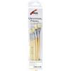 KREUL 723025 - Set di setole universali, 6 pennelli piatti nelle misure 2, 4, 6, 8, 10 e 12, per arte, hobby e scuola