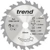 Trend Lama Circolare per Legno, Diametro 160mm, Foro 20mm, 18 Denti, Larghezza Taglio 2.4mm, Angolo +25°, Metallo Duro (TCT), Finitura Grezza, CSB/16018