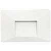 LineteckLED® - E21-3W Segnapasso LED 3W luce calda 3000K 220v cornice bianca per parete IP44 adatta a scatola 503