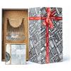 Hediyesepeti Bicchieri Whisky, Set Bicchieri da Whisky Grande con 12 Pietre di Marmo, Sacchetto di Velluto, Regalo Esclusivo per Papà, Natale, Festa del Papà e Compleanno