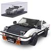 Mould King Technik 27013 Speed Champion AE86 - Blocchi per auto da corsa, con vetrina in acrilico, da collezione (399 pezzi)