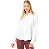 Tommy Hilfiger Camicie abbottonate per donna, top casual, Ivory, XS