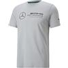 PUMA T-Shirt Mercedes-AMG Petronas Motorsport F1 Essentials Logo da Uomo L Mercedes Team Silver Gray