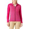 CMP - Giacca in pile Stretch Fleece da donna con cappuccio fisso, Bouganville-Goji-Antracite, 40