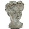 Abbott Collection Xs Women Head Planter-16,5 cm H, Cemento, Grigio, 16,5 cm H