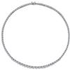 Bling Jewelry Classico Tradizionale Collana Da Tennis Affermazione Prong Set A Grappolo Graduata Di Zirconi Cubici Aaa CZ Per Matrimoni Promessi Sposi Donne Placcata In Argento