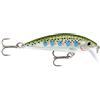 Rapala Esca con Ami Due N. 6, 0.9-1.5m di Profondità di Nuoto, 7cm Dimensioni, Trota Iridea