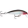 Rapala Esca con Ami Due N. 6, 0.9-1.5m di Profondità di Nuoto, 7cm Dimensioni, Argento