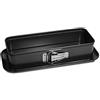 Guardini, Stampo apribile plumcake 30x11 cm, Fondo Salvagoccia, Acciaio con rivestimento antiaderente, Nero, Made in Italy, Linea Gardenia