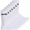 Ellesse Calzini sportivi unisex, 7 paia - Trego Sport Sock, Crew Socks, Tennis, polsini a coste, logo, mix, 43-46