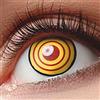 Meralens Lenti a Contatto Colorate Cosplay Arancione Rosso Makima 'Chainsaw Man' Lenses - con porta lenti a contatto - ideali per Manga Anime Halloween - Durata 1 Anno - 1 Coppia senza correzione