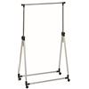 HAKU Möbel Armadio su ruote alu, Acciaio - Dim. L 89 cm x A 100-165 cm x P 47 cm, Stile Moderno