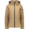 Cmp Piumino Reversibile Waterproof con Cappuccio, Giacca Donna, Dune, 44, Dune