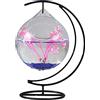 Flueyer - Vaschetta per pesci da appendere, in vetro, con supporto, per pesci Betta, ideale come decorazione per la casa