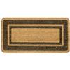 emmevi Zerbino Cocco Ingresso Porta 33x60 Cm Elegante Robusto Antiscivolo Asciugapassi Esterno Marrone