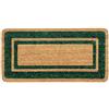 emmevi Zerbino Cocco Ingresso Porta 33x60 Cm Elegante Robusto Antiscivolo Asciugapassi Esterno Verde