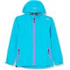 CMP Giacca Pioggia In Poliestere Antistrappo Da Bambini, Giacca Unisex - Bambini e ragazzi, Antracite-Reef, 116