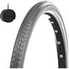 ECOVELO COPERTONE 24 X 1 3/8 (37-540) + CAMERA D'ARIA PNEUMATICO GRIGIO PER SEDIA A ROTELLE